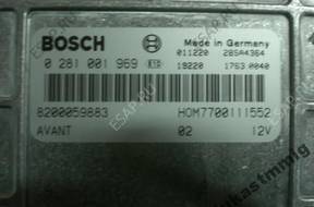 БЛОК УПРАВЛЕНИЯ RENAULT 1.9D 0281001969 8200059883