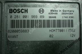 БЛОК УПРАВЛЕНИЯ RENAULT 1.9D 0281001969 8200059883