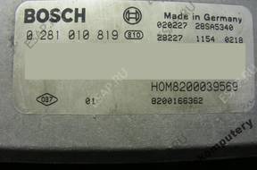 БЛОК УПРАВЛЕНИЯ RENAULT 1.9D 8200039569 0281010819 БЕЗ КОДА