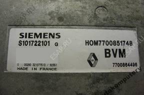 БЛОК УПРАВЛЕНИЯ RENAULT 7700851748 s101722101g БЕЗ КОДА