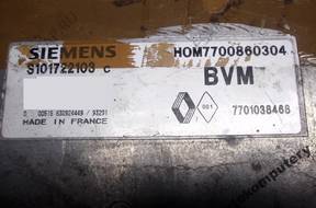 БЛОК УПРАВЛЕНИЯ RENAULT 7700860304 s101722103c БЕЗ КОДА