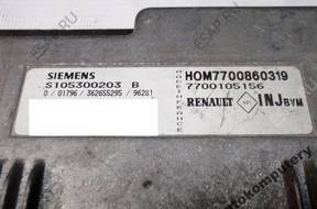 БЛОК УПРАВЛЕНИЯ RENAULT 7700860319 s105300203b БЕЗ КОДА