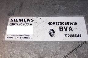 БЛОК УПРАВЛЕНИЯ RENAULT 7700861419 s101726203b БЕЗ КОДА