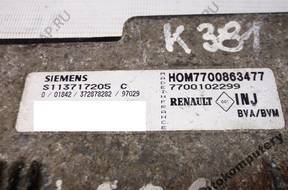 БЛОК УПРАВЛЕНИЯ RENAULT 7700863477 s113717205c БЕЗ КОДА