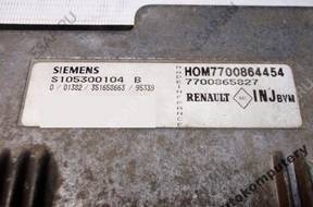 БЛОК УПРАВЛЕНИЯ RENAULT 7700864454 s105300104b БЕЗ КОДА