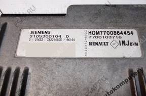 БЛОК УПРАВЛЕНИЯ RENAULT 7700864454 s105300104d БЕЗ КОДА