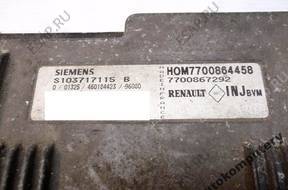 БЛОК УПРАВЛЕНИЯ RENAULT 7700864458 s103717115b БЕЗ КОДА