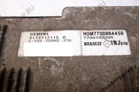 БЛОК УПРАВЛЕНИЯ RENAULT 7700864458 s113717115d БЕЗ КОДА