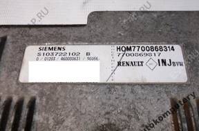 БЛОК УПРАВЛЕНИЯ RENAULT 7700868314 s103722102b БЕЗ КОДА