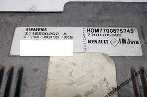 БЛОК УПРАВЛЕНИЯ RENAULT 7700875745 s115300202a БЕЗ КОДА