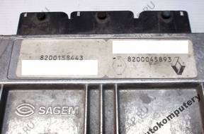 БЛОК УПРАВЛЕНИЯ RENAULT 8200045893 8200158443 БЕЗ КОДА