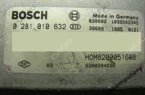 БЛОК УПРАВЛЕНИЯ RENAULT 8200051608 0281010632 БЕЗ КОДА