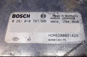 БЛОК УПРАВЛЕНИЯ RENAULT 8200091428 0281010787 БЕЗ КОДА