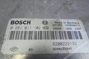 БЛОК УПРАВЛЕНИЯ   RENAULT 8200222133 0281011102