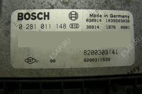 БЛОК УПРАВЛЕНИЯ RENAULT 8200303141 0281011148 БЕЗ КОДА