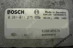 БЛОК УПРАВЛЕНИЯ RENAULT 8200305678 0281011275 БЕЗ КОДА