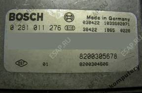 БЛОК УПРАВЛЕНИЯ RENAULT 8200305678 0281011276 БЕЗ КОДА