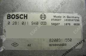 БЛОК УПРАВЛЕНИЯ RENAULT 8200311550 0281011940 БЕЗ КОДА