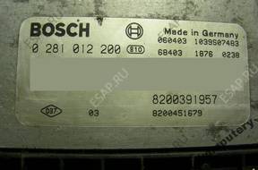 БЛОК УПРАВЛЕНИЯ RENAULT 8200391957 0281012200 БЕЗ КОДА