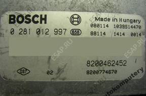 БЛОК УПРАВЛЕНИЯ RENAULT 8200462452 0281012997 БЕЗ КОДА