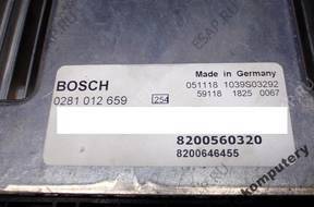 БЛОК УПРАВЛЕНИЯ RENAULT 8200560320 0281012659 БЕЗ КОДА
