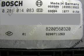 БЛОК УПРАВЛЕНИЯ RENAULT 8200560320 0281014083 БЕЗ КОДА