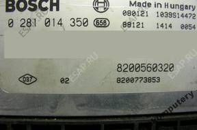 БЛОК УПРАВЛЕНИЯ RENAULT 8200560320 0281014350 БЕЗ КОДА
