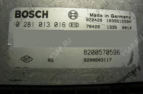 БЛОК УПРАВЛЕНИЯ RENAULT 8200570596 0281013016 БЕЗ КОДА