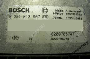 БЛОК УПРАВЛЕНИЯ RENAULT 8200705747 0281013907 БЕЗ КОДА