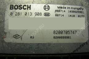 БЛОК УПРАВЛЕНИЯ RENAULT 8200705747 0281013908 БЕЗ КОДА