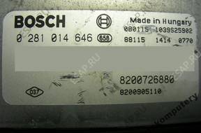 БЛОК УПРАВЛЕНИЯ RENAULT 8200726880 0281014646 БЕЗ КОДА