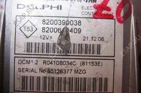 БЛОК УПРАВЛЕНИЯ RENAULT CLIO 1.5DCI  2007 ГОД 8200399038