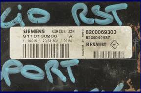 БЛОК УПРАВЛЕНИЯ RENAULT CLIO 2.0 S110130206A 8200069303