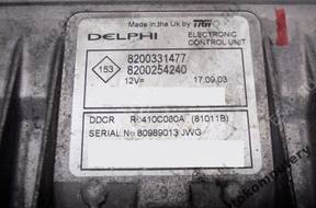 БЛОК УПРАВЛЕНИЯ RENAULT CLIO 8200331477 r0410c080a БЕЗ КОДА