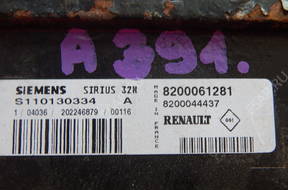 БЛОК УПРАВЛЕНИЯ RENAULT CLIO ECU S110130334A 8200061281