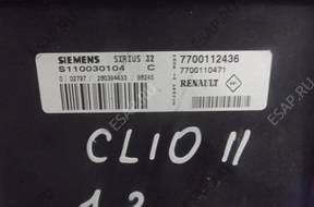 БЛОК УПРАВЛЕНИЯ Renault Clio II 1.2   S110030104C