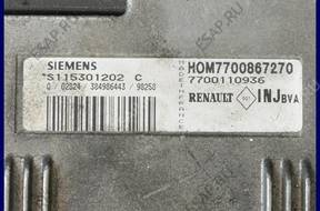 БЛОК УПРАВЛЕНИЯ   RENAULT CLIO II 1.6 S115301202C