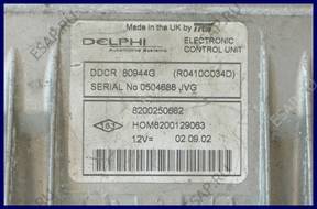 БЛОК УПРАВЛЕНИЯ RENAULT CLIO II 8200250662 HOM8200129063