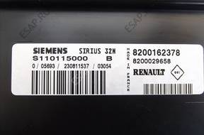 БЛОК УПРАВЛЕНИЯ  RENAULT CLIO II SIRIUS 32N S110115000 B