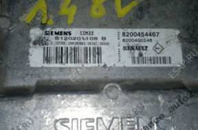 БЛОК УПРАВЛЕНИЯ RENAULT CLIO III 1.4 8V  8200454467