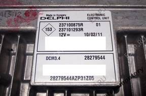 БЛОК УПРАВЛЕНИЯ RENAULT CLIO III 237100875r dcm3.4