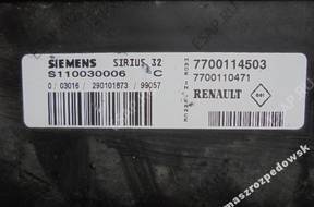 БЛОК УПРАВЛЕНИЯ RENAULT CLIO S110030006C 7700114503