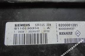 БЛОК УПРАВЛЕНИЯ RENAULT CLIO S110130334A 8200061281