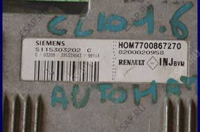 БЛОК УПРАВЛЕНИЯ RENAULT CLIO S115303202C HOM7700867270