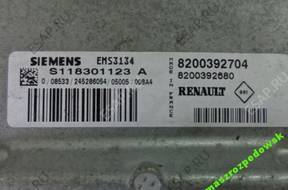 БЛОК УПРАВЛЕНИЯ RENAULT CLIO S118301123A 8200392704