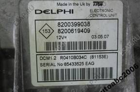 БЛОК УПРАВЛЕНИЯ RENAULT DELPHI 8200399038 8200619409