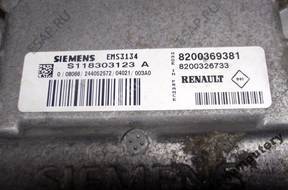 БЛОК УПРАВЛЕНИЯ RENAULT ems3134 s118303123a 8200369381