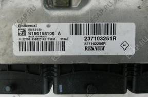 БЛОК УПРАВЛЕНИЯ RENAULT EMS3150 S180158108A 237103251 год,