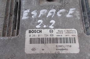 БЛОК УПРАВЛЕНИЯ   RENAULT ESPACE 2,2 0281011724