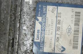БЛОК УПРАВЛЕНИЯ   RENAULT HOM7700868315